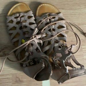 Tie up sandals